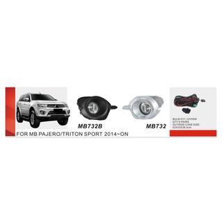 Światła przeciwmgielne 2015-2019 (2 szt, Halogen) Mitsubishi Pajero Sport 2015-