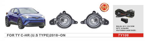 Toyota C-HR 2016-2023 Halogenowe światła przeciwmgielne typu US (2 szt.) zdjęcia 1