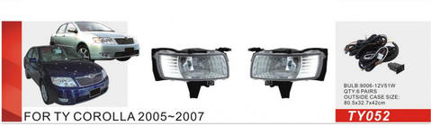 Toyota Corolla 2002-2007 Światła przeciwmgielne 2004-2007 (2 szt, Halogenowe) zdjęcia 1