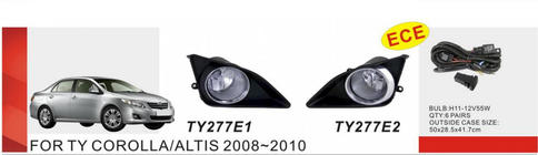 Toyota Corolla 2007-2013 Światła przeciwmgielne 2007-2010 (2 szt, halogenowe) zdjęcia 1
