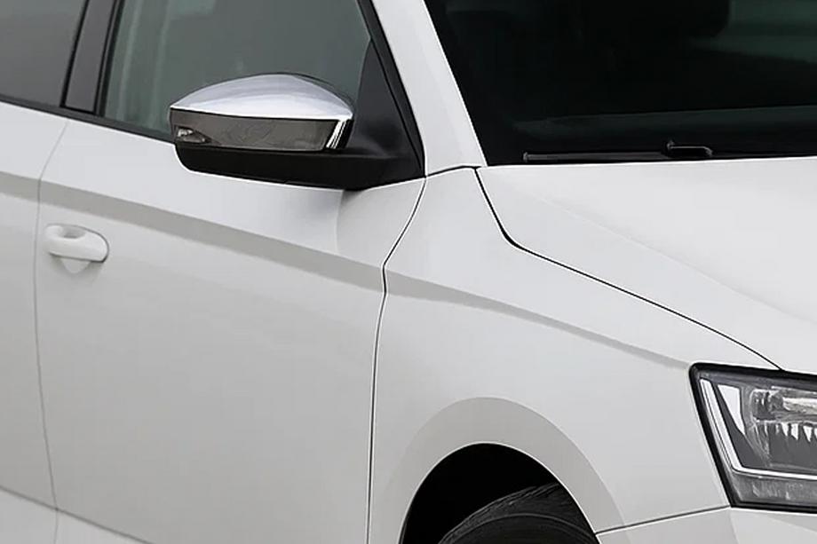Skoda Rapid 2012-2019 Nakładki na lusterka z wycięciem na kierunkowskaz (2 szt, stal nierdzewna) Zdjęcia 1