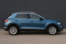Volkswagen T-Roc 2017-2025 Listwy ozdobne okien nierdzewne (4 szt) zdjęcia 1