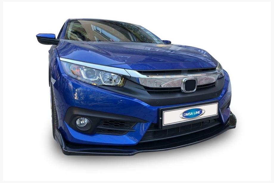Honda Civic Sedan X 2016-2021 Lotka przedniego zderzaka V3 (czarna) Image