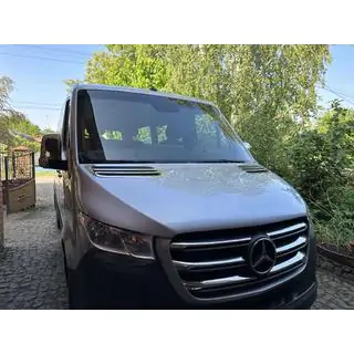 Nakładki na wlot powietrza OmsaLine (2 szt., stal nierdzewna) Mercedes Sprinter W907/W910 2018- zdjęcia 3