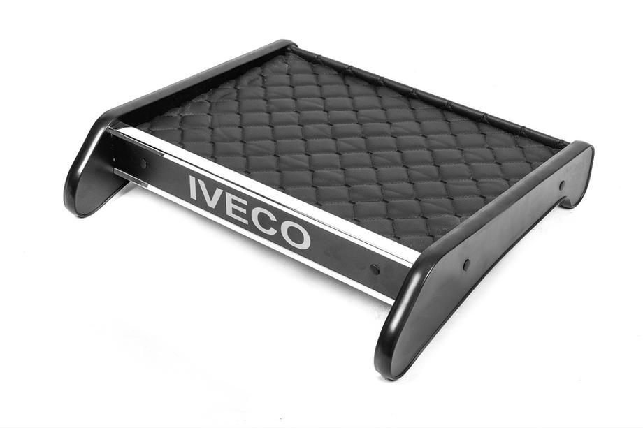 Iveco Daily 2006-2014 Półka na deskę rozdzielczą (Czarna z czarną nicią) Zdjęcia 1