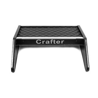 Półka na deskę rozdzielczą (Czarna z czarną nicią) Volkswagen Crafter 2006-2016 zdjęcia 3