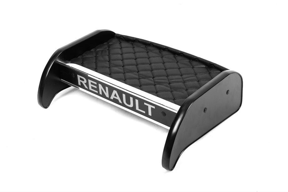 Renault Kangoo 2008–2020 Półka na deskę rozdzielczą (Czarna z czarną nicią) Image