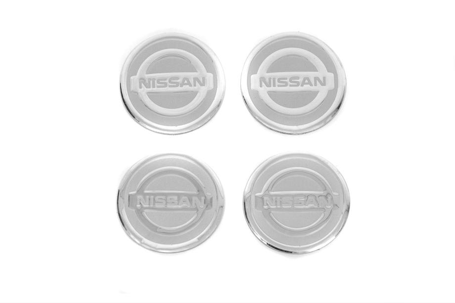 Nissan Naklejki na dekielki felg V2 60mm (4szt) Zdjęcia 1