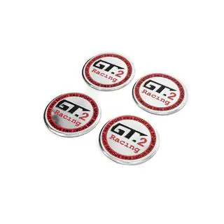 Naklejki na dekielki felg GT2 V2 60mm (4szt) zdjęcia 2