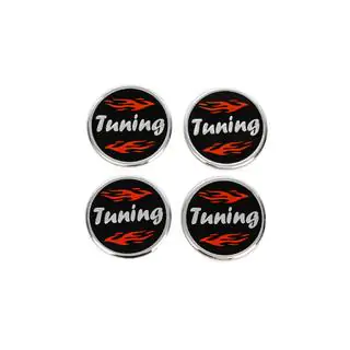 Naklejki na dekielki felg Tuning V1 60mm (4szt) zdjęcia 2