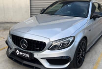 Mercedes C-class W205 2014-2021 Przedni Grill Panamericana GT Czarny (do Avantgarde/AMG-Line/C43 AMG) zdjęcia 3