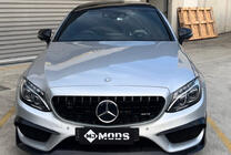 Mercedes C-class W205 2014-2021 Przedni Grill Panamericana GT Czarny (do Avantgarde/AMG-Line/C43 AMG) zdjęcia 6