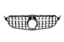 Mercedes C-class W205 2014-2021 Przedni Grill Panamericana GT Czarny (do Avantgarde/AMG-Line/C43 AMG) zdjęcia 2