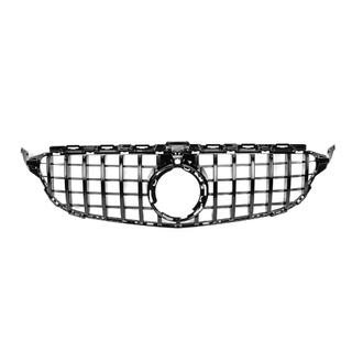 Przedni Grill Panamericana GT Czarny (do Avantgarde/AMG-Line/C43 AMG) Mercedes C-сlass W205 2014-2021 zdjęcia 2