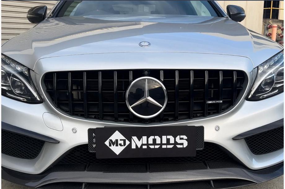 Mercedes C-class W205 2014-2021 Przedni Grill Panamericana GT Czarny (do Avantgarde/AMG-Line/C43 AMG) Image