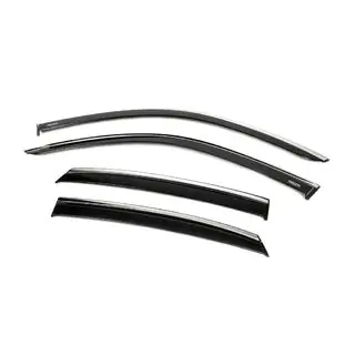 Deflektory szyb z listwą chromowaną (4 szt, Niken) zdjęcia 2