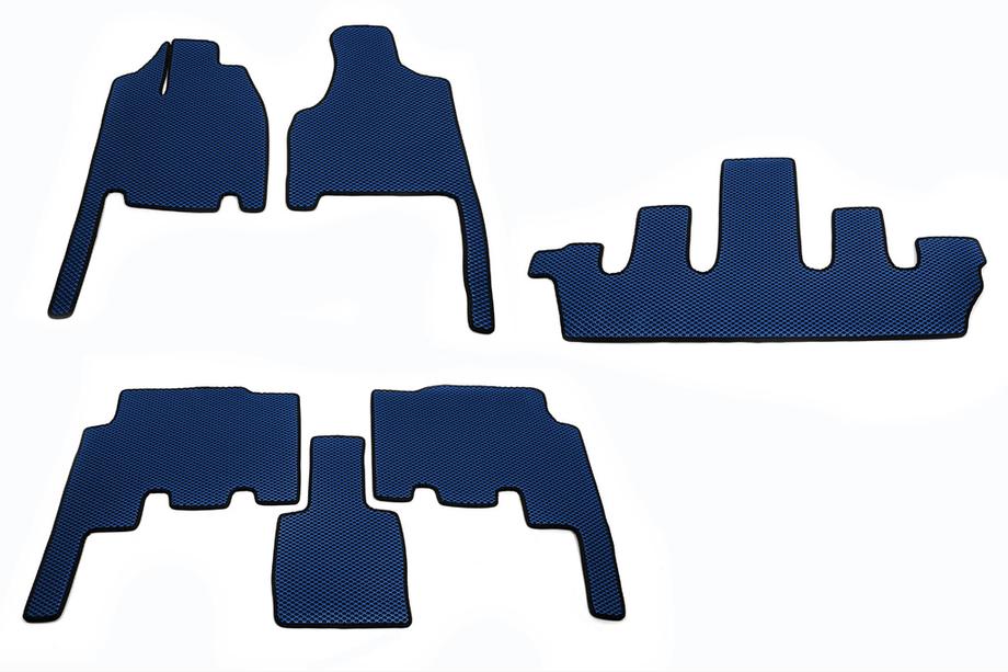 Chrysler Voyager 2001-2007 Dywaniki (3 rzędy, EVA, niebieskie) Image