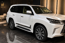 Lexus LX 500d/600 2022- Listwy Drzwiowe F-Sport Białe+Chrom (4 szt, ABS) zdjęcia 2