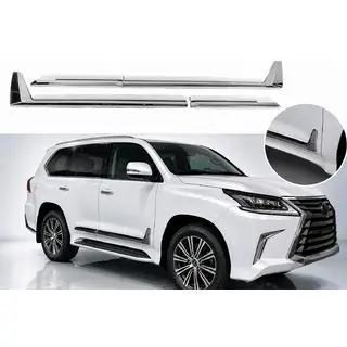 Listwy Drzwiowe F-Sport Białe+Chrom (4 szt, ABS)