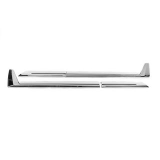 Listwy Drzwiowe F-Sport Białe+Chrom (4 szt, ABS) zdjęcia 3