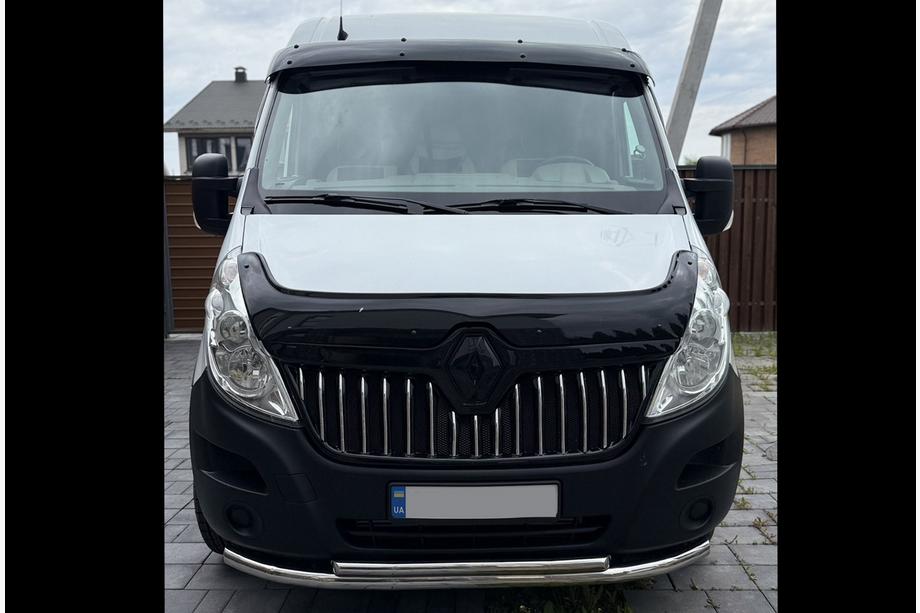 Renault Master 2011-2023 Daszek na przednia szybe V2 (czarny polysk, 5mm) Zdjęcia 5