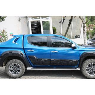 Listwy drzwiowe EuroCap (6 szt, ABS) Mitsubishi L200 2015-2024 zdjęcia 2