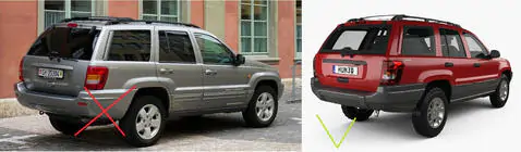 Jeep Grand Cherokee WJ 1999-2004 Chlapacze Premium (4 szt) zdjęcia 3