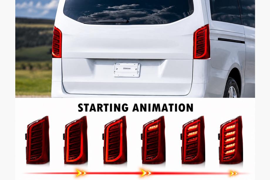Mercedes Vito/V-class W447 2014- Tylne lampy Dragon (do Vito, 2 szt.) Image