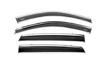 Hyundai Santa Fe 2 2006-2012 Deflektory szyb z listwą chromowaną (4 szt, Niken) zdjęcia 2