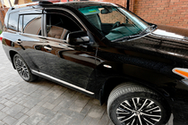 Toyota Highlander 2008-2013 Deflektory szyb z listwą chromowaną (4 szt, Niken) zdjęcia 2