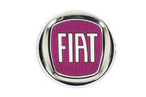 Fiat Emblemat (czerwony V2, samoprzylepny) 120 mm zdjęcia 1