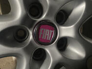 Fiat Dekielki na felgi V2 49/42.5 mm czerwone (4 szt, 0735448759) zdjęcia 2