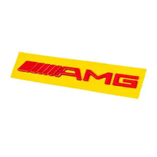Emblemat AMG (20cm, ABS, czerwony) zdjęcia 1