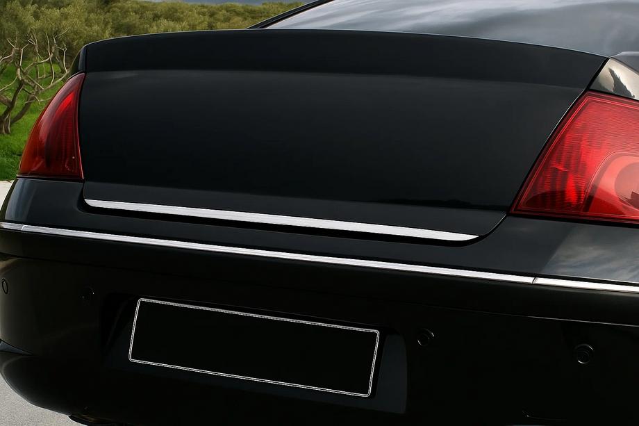 Peugeot 407 2004-2011 Listwa bagażnika stal nierdzewna Carmos - Turecka Stal Nierdzewna Image
