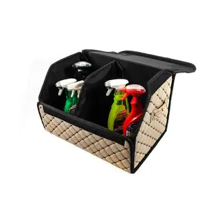 Torba organizer do bagaznika ECO (50x30x30, bezowa) zdjęcia 2