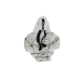 Pokrowiec na dźwignię zmiany biegów bluza z kapturem (szary, czarny sznurek) zdjęcia 2