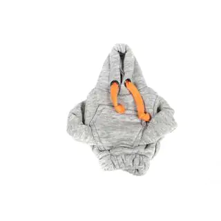 Pokrowiec na gałkę zmiany biegów bluza z kapturem (szary, pomarańczowy sznurek) zdjęcia 3