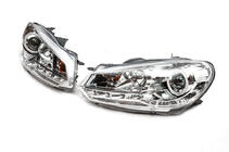 Volkswagen Golf 6 2008-2014 Reflektory Przednie Silver (2 szt, LED) zdjęcia 1