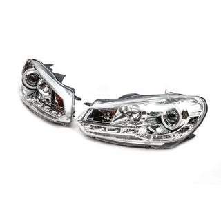 Reflektory Przednie Silver (2 szt, LED) Volkswagen Golf 6 2008-2014 zdjęcia 1