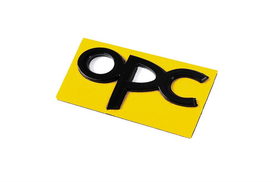 Opel Emblemat OPC 36mm x 85mm (Czarny) Zdjęcia 2