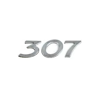 Napis 307 (105mm x 30mm) zdjęcia 1