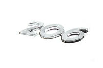 Peugeot 206 1998-2024 Napis 206 (90mm x 25mm) zdjęcia 2