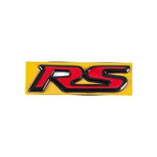 Emblemat RS czerwono-czarny (95mm x 25mm) zdjęcia 1