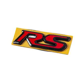 Emblemat RS czerwono-czarny (95mm x 25mm) zdjęcia 2