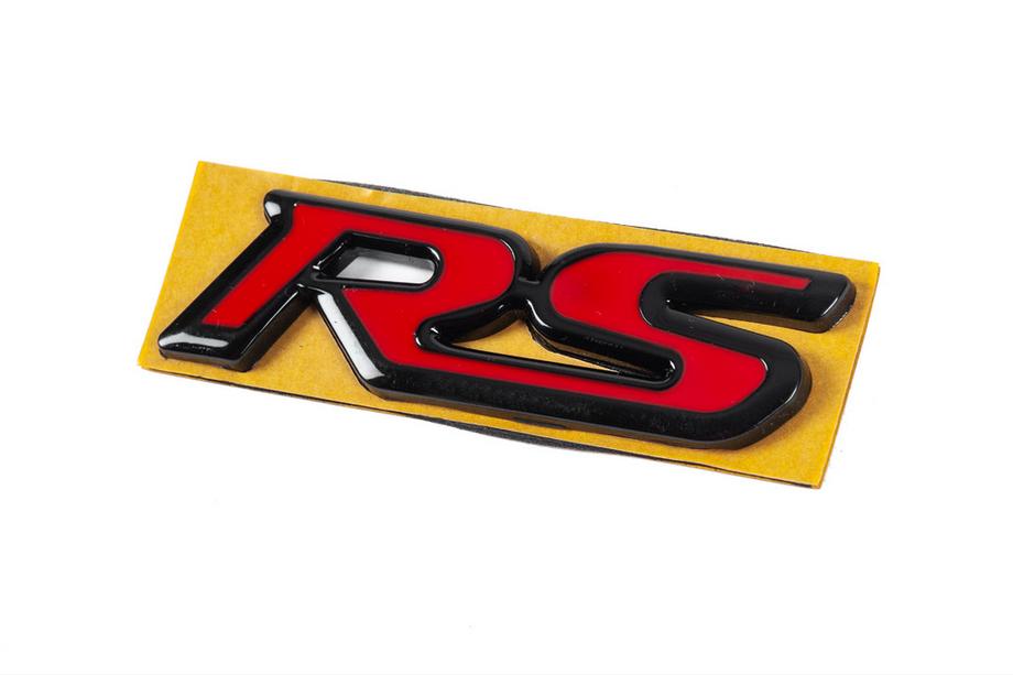 Honda Emblemat RS czerwono-czarny (95mm x 25mm) Zdjęcia 2