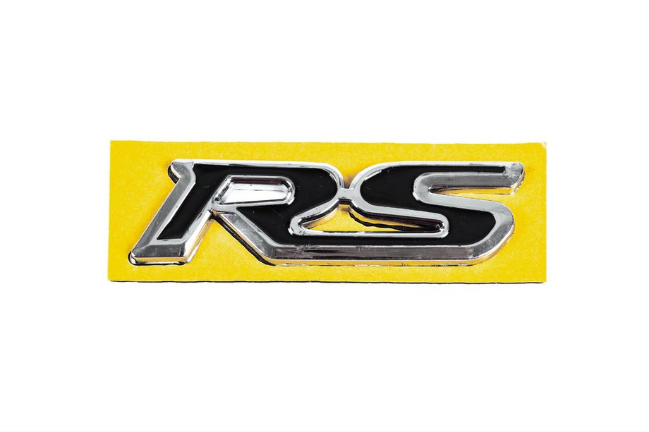 Honda Emblemat RS czarny z chromem (95mm x 25mm) Image