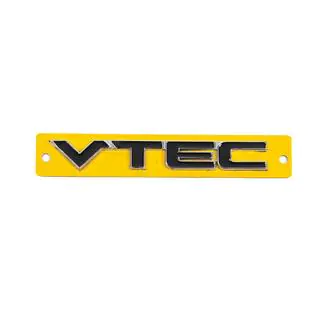 Emblemat VTEC czarny z chromem (110mm x 15mm) zdjęcia 1