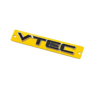 Emblemat VTEC czarny z chromem (110mm x 15mm) zdjęcia 2