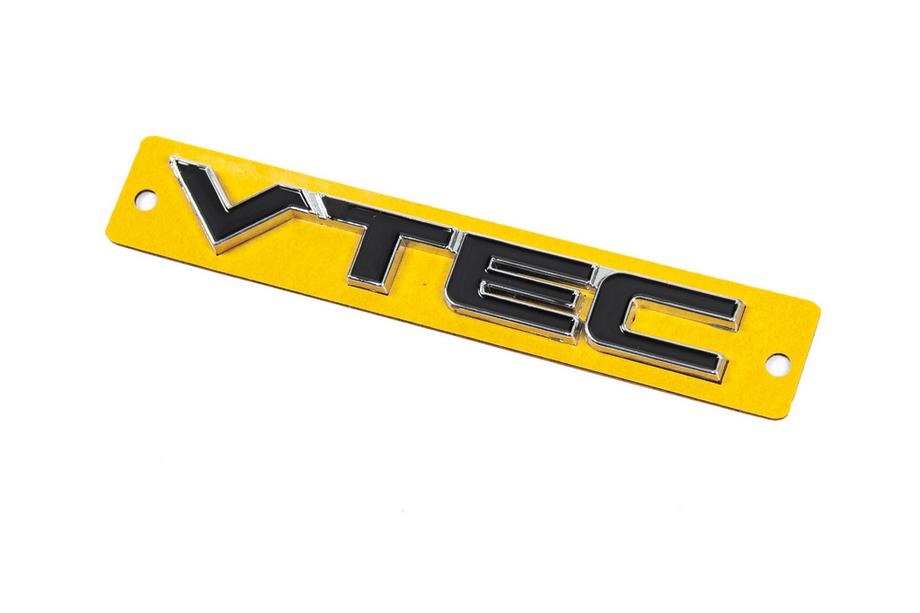 Honda Emblemat VTEC czarny z chromem (110mm x 15mm) Zdjęcia 2