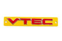 Honda Emblemat VTEC czerwony z chromem (110mm x 15mm) zdjęcia 1